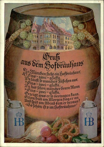 Gruss aus dem Hofbräuhaus Vorderseite