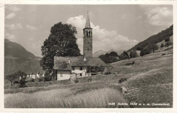 Sobrio, Kirche. Leventina Vorderseite