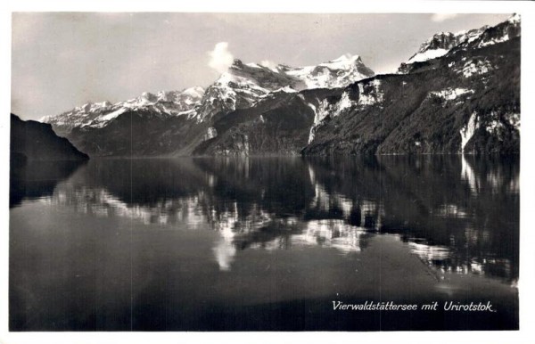 Vierwaldstättersee mit Urirotstock. 1937 Vorderseite