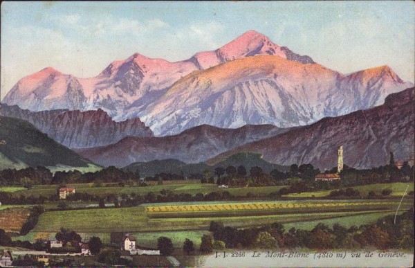 Le Mont-Blanc, vu de Genève Vorderseite
