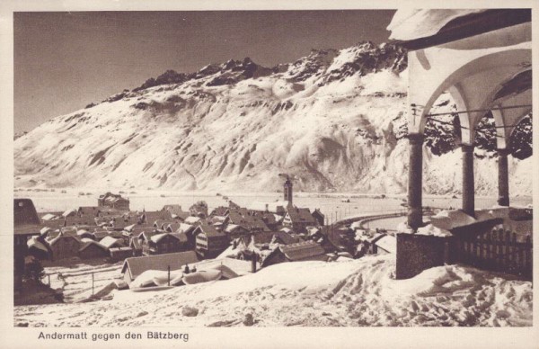 Andermatt gegen den Bätzberg