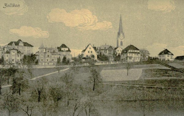 Zolliker strasse mit Chirchweg Vorderseite