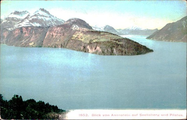 Blick von Axenstein auf Seelisberg und Pilatus Vorderseite