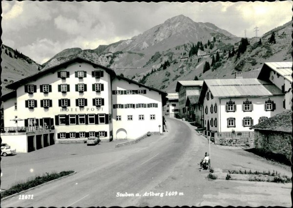 Stuben a. Arlberg 1409 m. Vorderseite