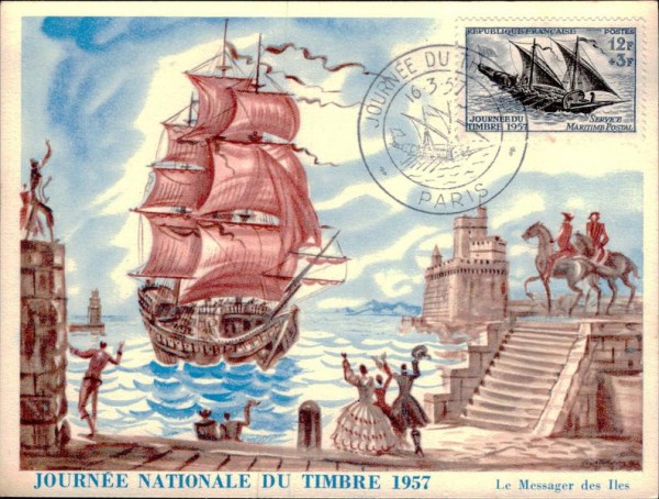 Journée nationale du timbre 1957 Vorderseite