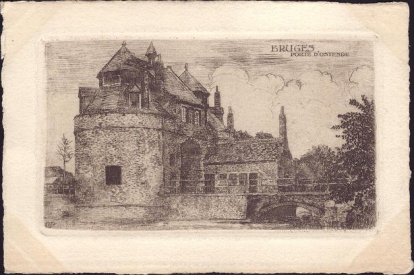 Brügge, Bruges, Porte d'Ostende Vorderseite