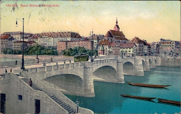 Basel/Mittlere Rheinbrücke Vorderseite