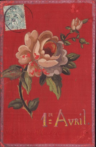 1. April, 1er Avril Vorderseite