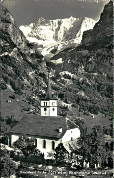 Grindelwald Kirche, Fiescherhörner Vorderseite