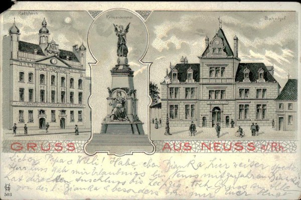 Gruss aus Neuss. Vorderseite