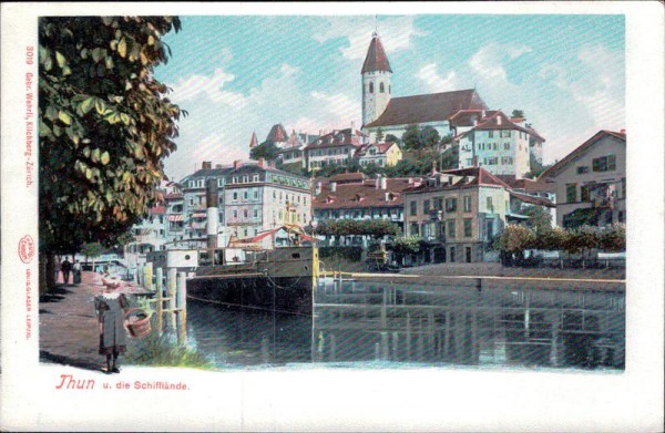 Thun und die Schifflände Vorderseite