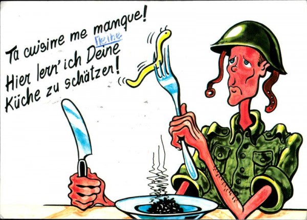 hier lern ich deine Küche zu schätzen Vorderseite