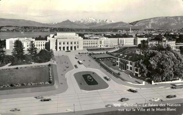 Le Palais des Nations, Genève Vorderseite