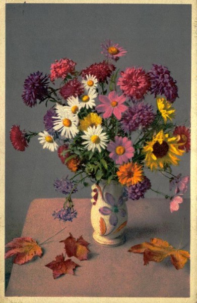 Herbstblumen Vorderseite