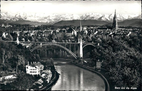 Bern und die Alpen Vorderseite