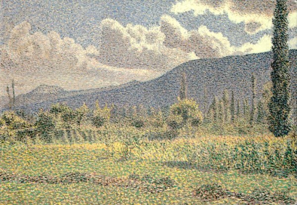 Louis Hayet, La Colline bleue Vorderseite