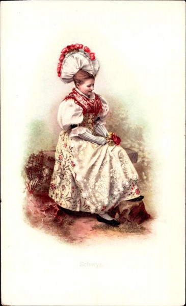 Schwyz, Tracht Vorderseite