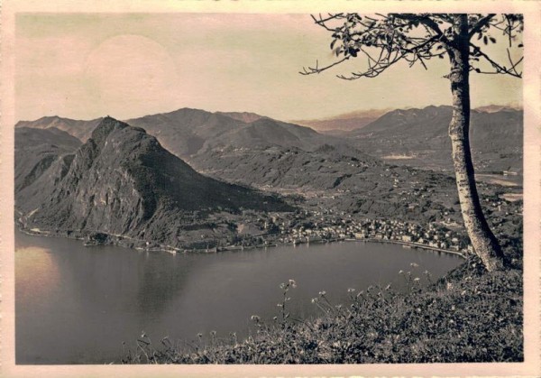 Lago di Lugano. Monte S. Salvatore Vorderseite