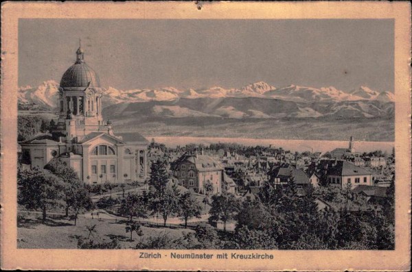 Zürich - Neumünster mit Kreuzkirche Vorderseite