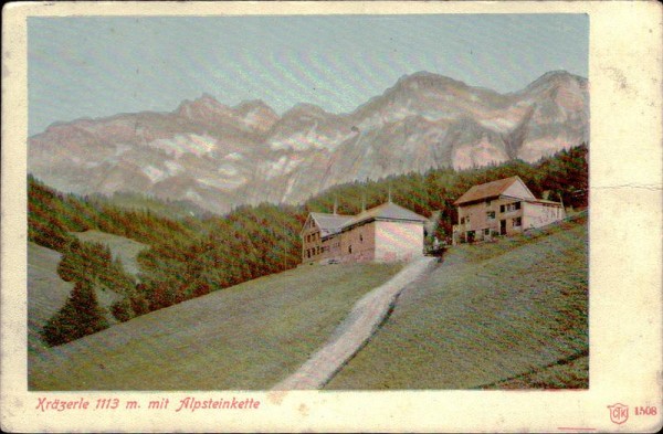 Kräzerle mit Alpsteinkette Vorderseite