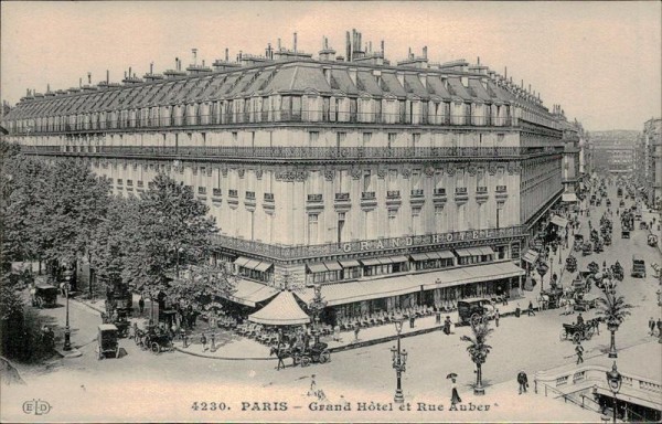 Grand Hotel et Rue Auber (Paris) Vorderseite