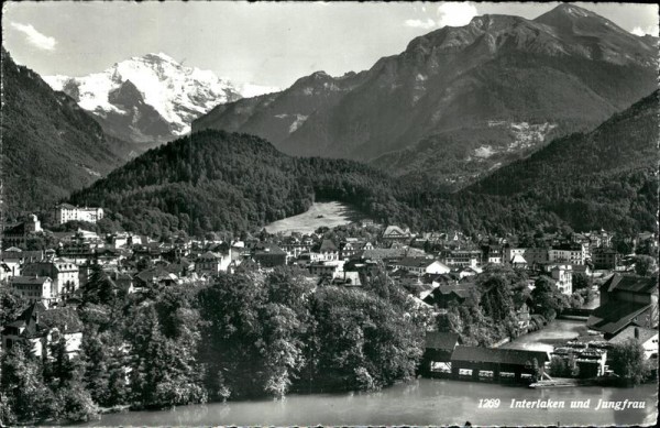 Interlaken und Jungfrau. Vorderseite