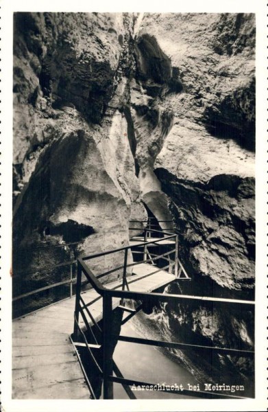 Aareschlucht bei Meiringen Vorderseite