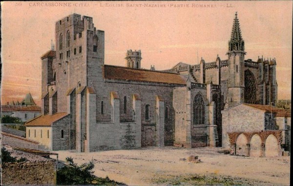 Basilika St-Nazaire-St-Celse (Carcassonne) Vorderseite