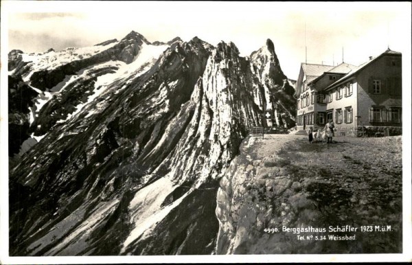 Berggasthaus Schäfle, Weissbad Vorderseite