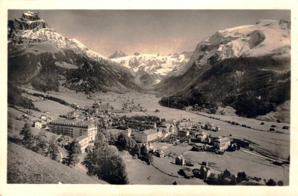 Engelberg mit Hahnen, Spannörter und Titlis Vorderseite