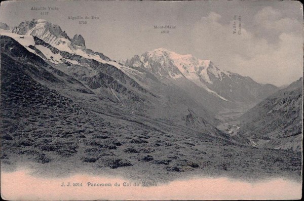Panorama du Col de Balme Vorderseite