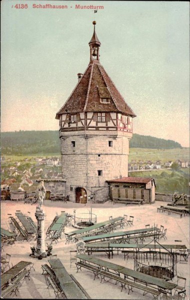 Schaffhausen - Munotturm Vorderseite