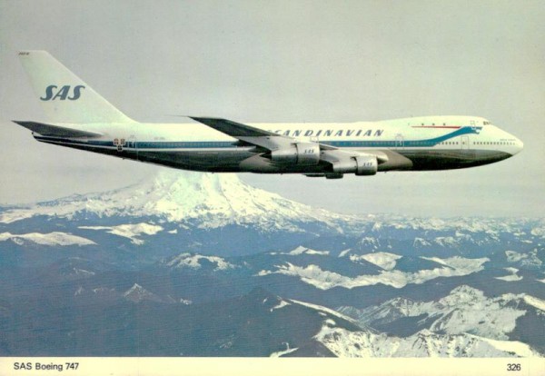 SAS Boeing 747 Vorderseite