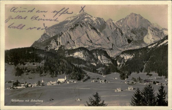 Wildhaus mit Schafberg Vorderseite