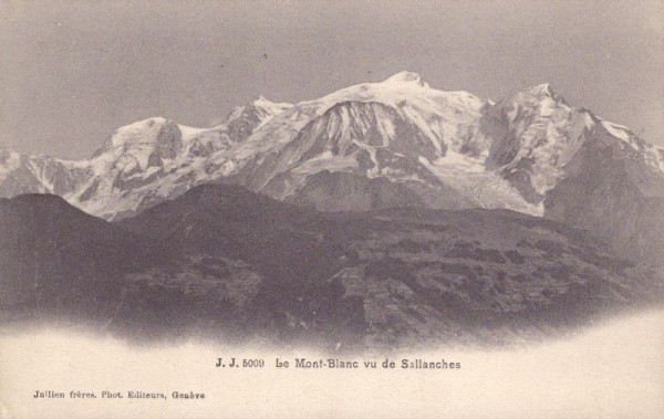Le Mont-Blanc vu de Sallanches