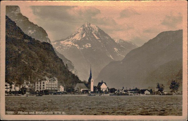Flüelen und Bristenstock (3070 m) Vorderseite