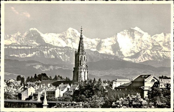 Bern und die Alpen Vorderseite