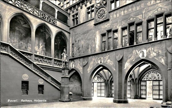 Basel/Rathaus/Hofpartie Vorderseite