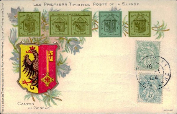 Les premiers timbres poste de la Suisse Vorderseite