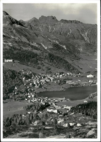 St. Moritz gegen Piz Kesch (3417 m) Vorderseite