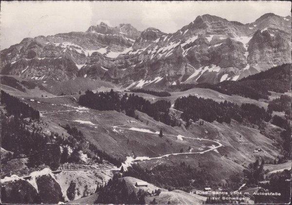 Säntis, Schwägalp, Autostrasse Vorderseite