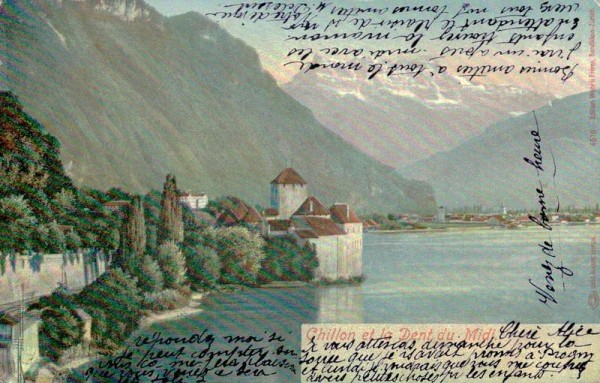 Chillon  et la Dent du Midi Vorderseite