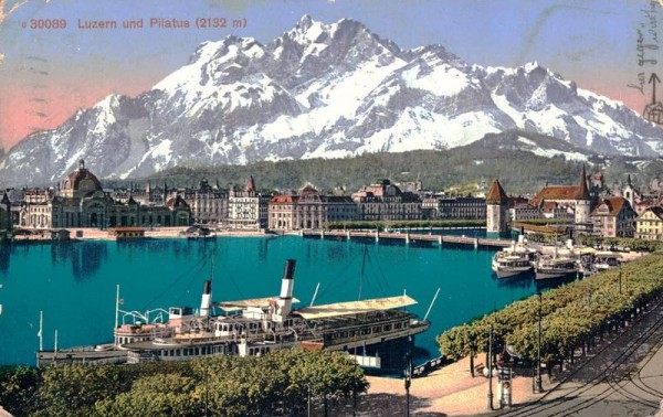 Luzern und Pilatus. 1915 Vorderseite