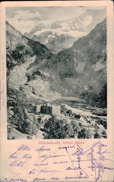 Grindelwald; Hotel Bären Vorderseite