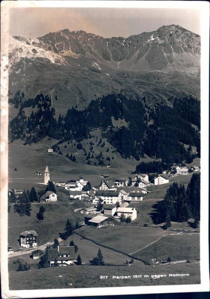 Parpan gegen Rothorn Vorderseite