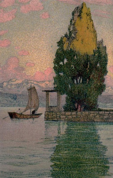 Abend am See Vorderseite