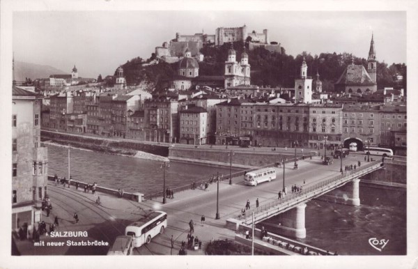 Salzburg mit neuer Staatsbrücke