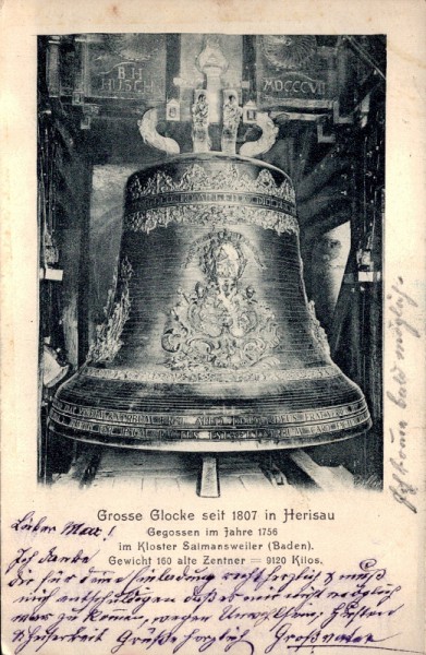 Grosse Glocke seit 1807 in Herisau
