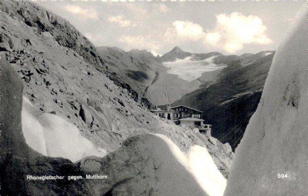 Rhonegletscher gegen Mutthorn Vorderseite
