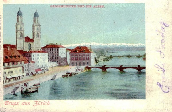 Gruss aus Zürich Vorderseite